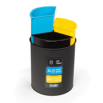 Fantom Roomcycle 30 Kağıt ve Plastik Atık Kovası, 3x4 L - 2