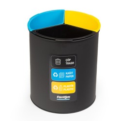 Fantom Roomcycle 30 Paper and Plastic Waste Bin, 3x4 L - 1