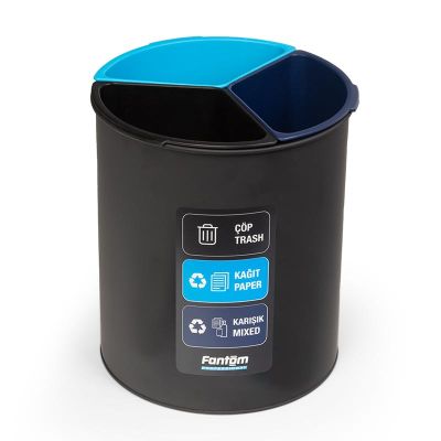 Fantom Roomcycle 31 Kağıt ve Çöp Atık Kovası, 3x4 L - 1