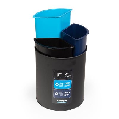 Fantom Roomcycle 31 Kağıt ve Çöp Atık Kovası, 3x4 L - 2