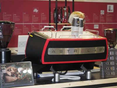 Fiamma Astrolab Multiboiler Tall Cup Espresso Coffee Machine, 2 Groups, Black - Fiamma