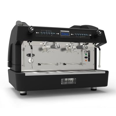 Fiamma Compass 2 Double Boiler Tall Cup Espresso Kahve Makinesi, 2 Gruplu, Siyah - 1