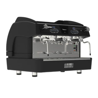 Fiamma Compass 2 Multiboiler Tall Cup Espresso Coffee Machine, 2 Groups, Black - Fiamma