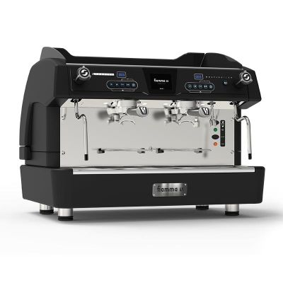 Fiamma Compass 2 Multiboiler Tall Cup Espresso Coffee Machine, 2 Groups, Black - Fiamma