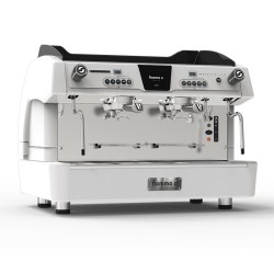 Fiamma Compass 2 Multiboiler Tall Cup Espresso Coffee Machine, 2 Groups, White - Fiamma