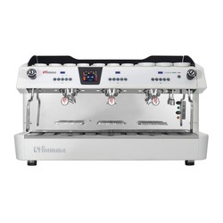 Fiamma Compass 3 Multiboiler Tall Cup Espresso Coffee Machine, 3 Groups, White - Fiamma