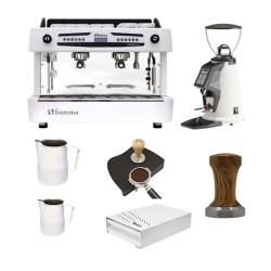 Fiamma Quadrant Espresso Kahve Makinesi, 7 Parça Kafe Seti, Beyaz - Thumbnail