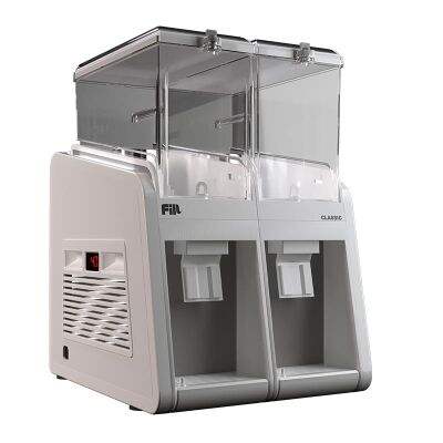 Fill Classic C2-G1 Fıskiyeli Soğuk İçecek Dispenseri, 2x19 L, Beyaz Gri - Fill