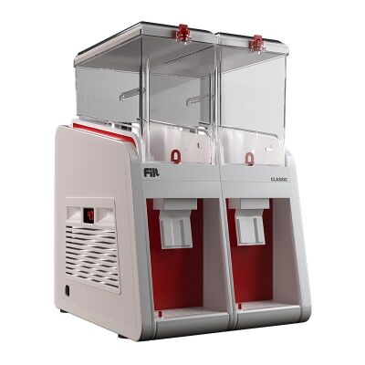 Fill Classic C2-K1 Fıskiyeli Soğuk İçecek Dispenseri, 2x19 L, Beyaz Kırmızı - Fill
