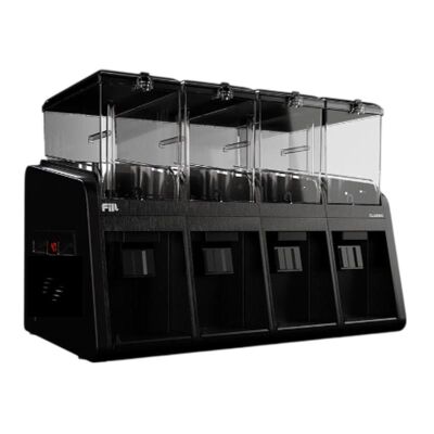 Fill Classic C4-S1 Fıskiyeli Soğuk İçecek Dispenseri, 4x19 L, Siyah - Fill