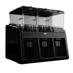 Fill Classic C3-S1 Cold Beverage Dispenser with Fountain, 3x19 L, Black 