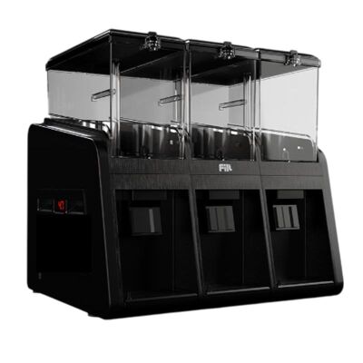 Fill Classic C3-S1 Cold Beverage Dispenser with Fountain, 3x19 L, Black - Fill