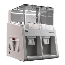 Fill Classic Pro P2-G1 Cold Beverage Dispenser with Fountain, 2x19 L, White Grey 