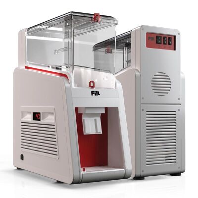 Fill Classic Pro P2-K1 Cold Beverage Dispenser with Fountain, 2x19 L, White Red - Fill