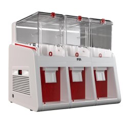 Fill Classic Pro P3-K1 Cold Beverage Dispenser with Fountain, 3x19 L, White Red 