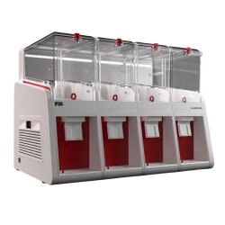 Fill Диспенсер для холодных напитков Classic Pro P4-K1 с фонтаном, 4x19 л, бело-красный - Fill