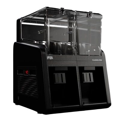Fill P2-S1 Fıskiyeli Soğuk İçecek Dispenseri, 2x19 L, Siyah - 1