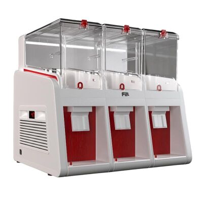 Fill P3-K1 Fıskiyeli Soğuk İçecek Dispenseri, 3x19 L, Beyaz Kırmızı - 1