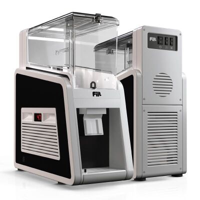 Fill P4-B1 Fıskiyeli Soğuk İçecek Dispenseri, 4x19 L, Beyaz Siyah - 2