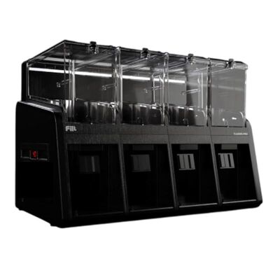 Fill Classic Pro P4-S1 Fıskiyeli Soğuk İçecek Dispenseri, 4x19 L, Siyah - Fill