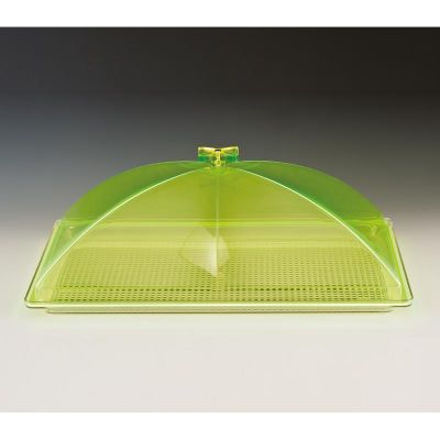 Zicco ZCP-375 Polikarbon Tepsili Akrilik Kapaklı Muhafaza Kabı, 35x55 cm, Yeşil - 1