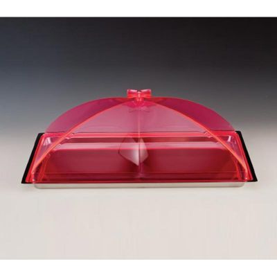 Zicco ZCP-392 Çelik Altlı Akrilik Kapaklı Muhafaza Kabı, 40x29 cm, Pembe - 1