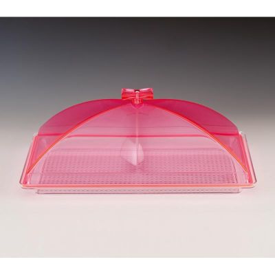 Zicco ZCP-373 Polikarbon Tepsili Akrilik Kapaklı Muhafaza Kabı, 28x43 cm, Pembe - 1