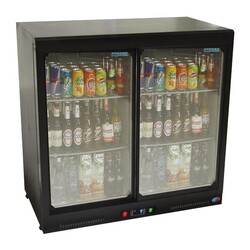 Frenox BB250SL Behind Bar Bottle Cooler Cabinet, Sliding Door, 2 Doors, 210 L - Frenox