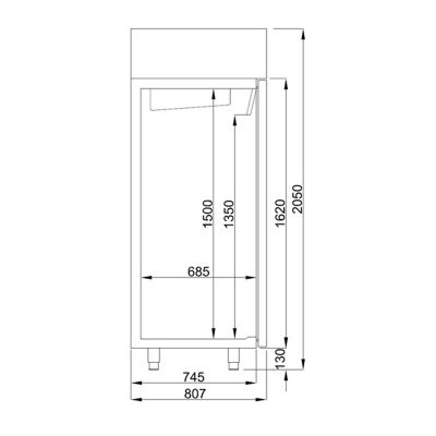 Frenox BN14 Ekonomik Dik Tip 2 Kapılı Buzdolabı, 1400 L - 2