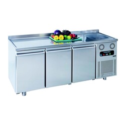 Frenox CGN3-E Холодильник с мойкой горизонтального типа, 3 двери - Frenox