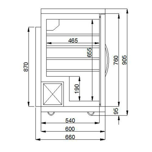 Frenox WN1 Wine Cabinet, 30 Bottle Capacity - 4