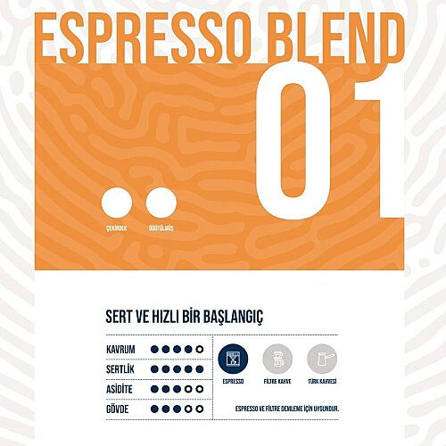 Fube Co DOSE 01 Espresso Blend Çekirdek Kahve, 1000 gr - 2