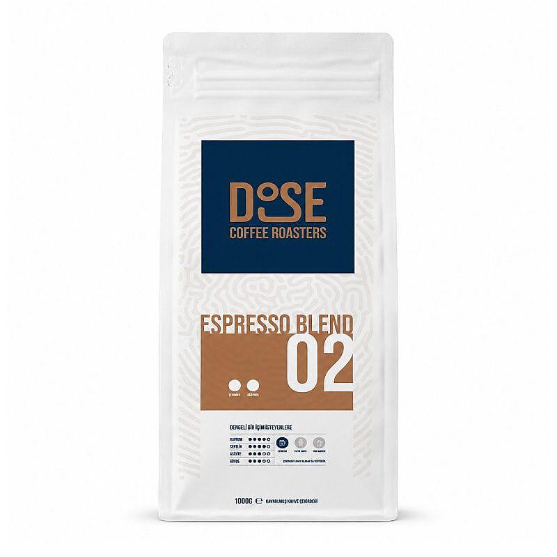 Fube Co DOSE 02 Espresso Blend Çekirdek Kahve, 1000 gr - Fube Co