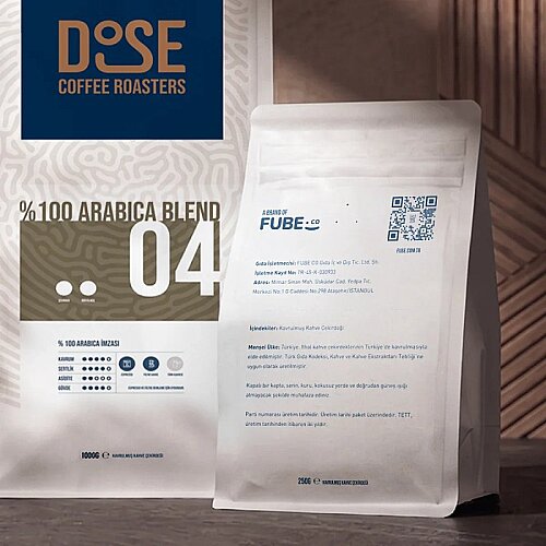 Fube Co DOSE 04 %100 Arabica Blend Çekirdek Kahve, 1000 gr - 4
