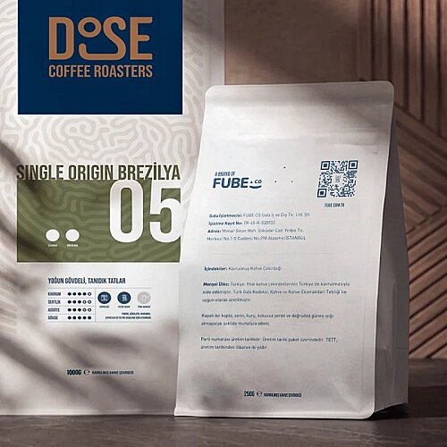 Fube Co DOSE 05 SO Brezilya Çekirdek Kahve, 1000 gr - 4