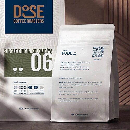 Fube Co DOSE 06 SO Kolombiya Çekirdek Kahve, 1000 gr - 4
