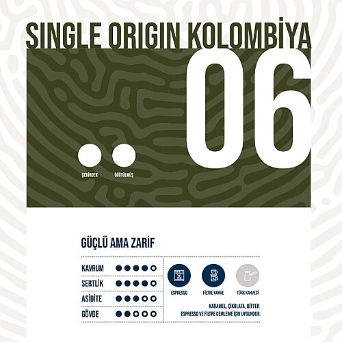 Fube Co DOSE 06 SO Kolombiya Çekirdek Kahve, 1000 gr - Fube Co (1)