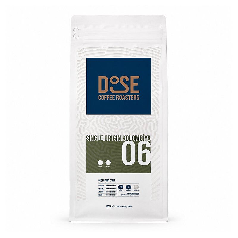 Fube Co DOSE 06 SO Kolombiya Öğütülmüş Filtre Kahve, 1000 gr - Fube Co