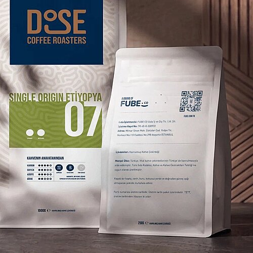 Fube Co DOSE 07 SO Etiyopya Çekirdek Kahve, 1000 gr - 4