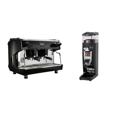 Gaggia La Decisa Espresso Kahve Makinesi, 2 Gruplu + Gaggia Q10 Kahve Değirmeni - 1