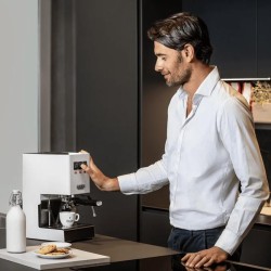 Gaggia RI9481/13 ماكينة تحضير قهوة الإسبريسو الكلاسيكية الجديدة إيفو 2023، أبيض - 6