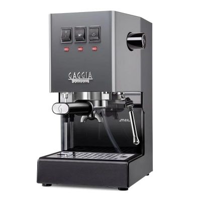 Gaggia RI9481/16 ماكينة إسبريسو معدنية كلاسيكية جديدة E24، جري - Gaggia