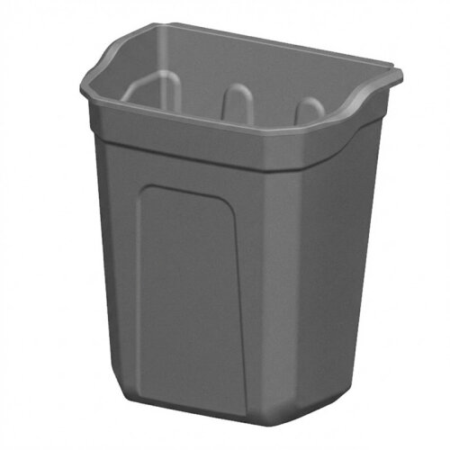 GastroCarry GSA-C Servis Arabası Çöp Kovası, Gri 