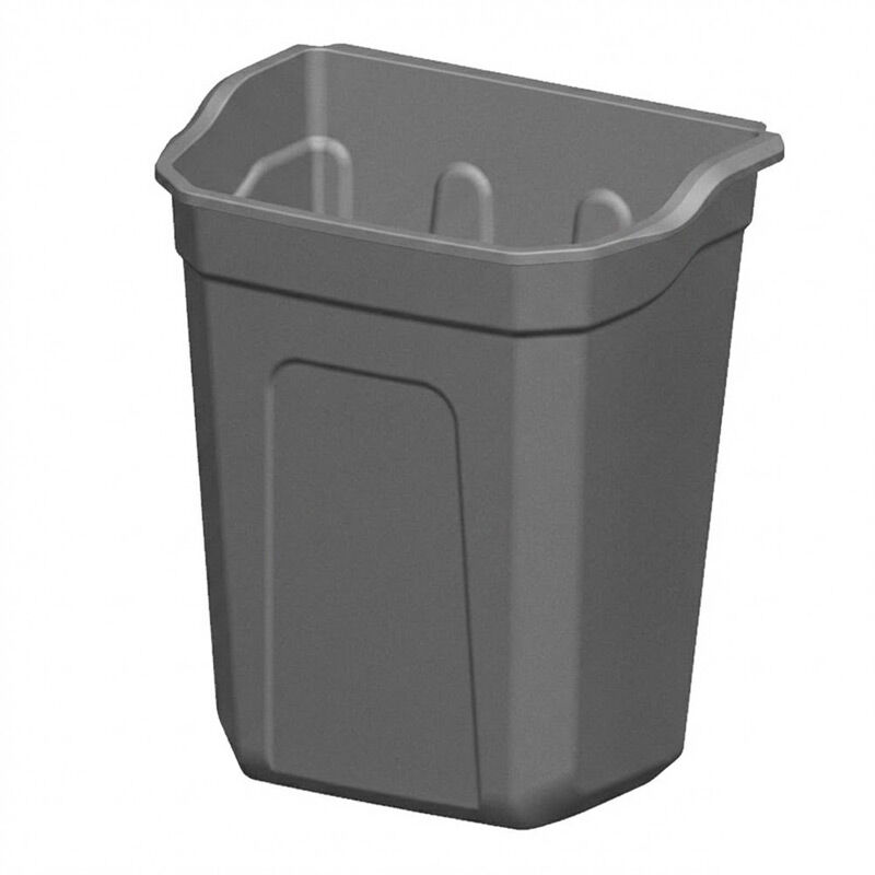 GastroCarry GSA-C Servis Arabası Çöp Kovası, Gri - GastroCarry