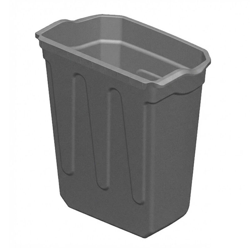 GastroCarry GSA-C Servis Arabası Çöp Kovası, Gri - GastroCarry