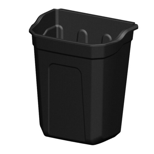 GastroCarry GSA-C Servis Arabası Çöp Kovası, Siyah - 1