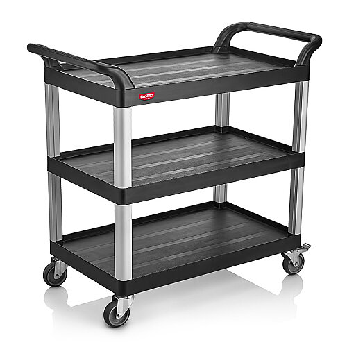 GastroCarry GSAA-01 Demonte Açık Servis Arabası, Siyah 