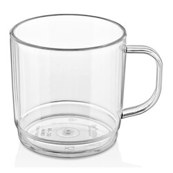 GastroCups GC-04 Polycarbonate Handle Cup, 250 ml, Clear - GastroCups