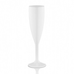 GastroCups GC-30 Polikarbonat Flüt Şampanya Bardağı, 180 ml, Beyaz - GastroCups