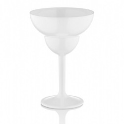 GastroCups GC-33 Polycarbonate Margarita Glass, 350 ml, White - GastroCups